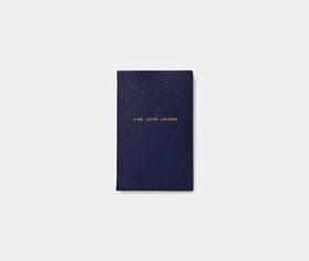 Smythson 'Live Love Laugh' notebook, navy BLUE SMYT19LIV659BLU