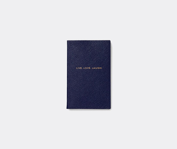 Smythson 'Live Love Laugh' notebook, navy