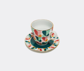 La DoubleJ 'Farfalle Ring Big Mama' cup and saucer MULTICOLOUR LADJ22BIG153MUL