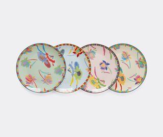 Lisa Corti 'Japanese' dessert plate, set of four, multicolor MULTICOLOUR LICO26JAP823MUL