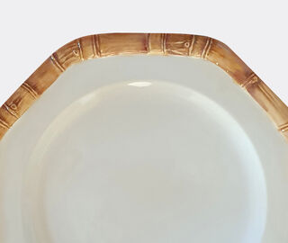 Les-Ottomans 'Bamboo' dessert plate, set of four MULTICOLOUR OTTO23BAM865MUL