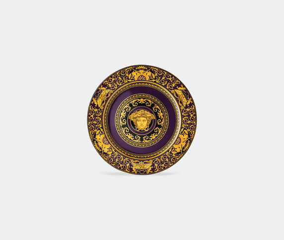 Rosenthal 'Versace Medusa' service plate, marine violet, gold ROSE20VER630PUR