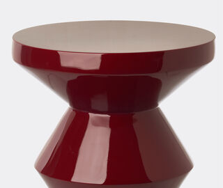 POLSPOTTEN 'Zig Zag' stool, burgundy BURGUNDY POLS22ZIG655BUR