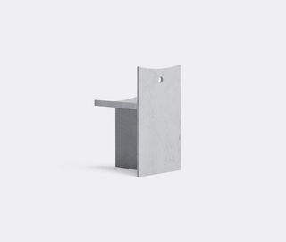 MCGANNON SAAD 'Thebes' chair, bianco Carrara WHITE MCSA25THE198WHI