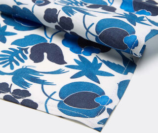 La DoubleJ 'Wildbird Blu' napkin, set of two BLUE LADJ22LAR648BLU