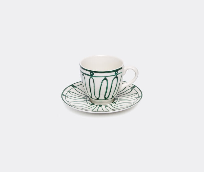 THEMIS Z 'Kyma' espresso cup and saucer, green GREEN THEM24KYM672GRN