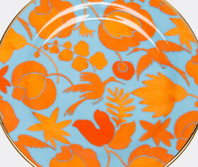 La DoubleJ &#39;Wildbird&#39; dessert plates, set of two, orange MULTICOLOUR LADJ19WIL273ORA