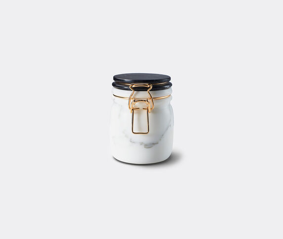 Editions Milano 'Miss Marble' jar, black and white  EDIT20MIS705BLK