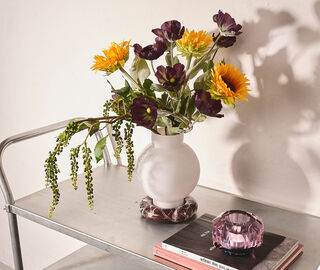 Flowerism&nbsp;Studio 'Sunflower and Purple Poppy Mix' bouquet, set of eight, multicolor MULTICOLOUR FLOW26MIX299MUL