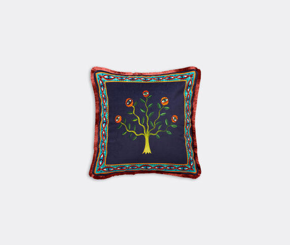 La DoubleJ 'Eye Vines' velvet cushion MULTICOLOUR LADJ22VEL264MUL