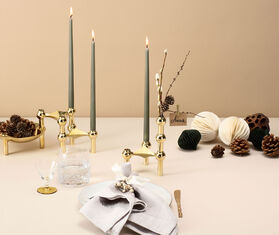 Stoff Nagel 'Stoff' candles, six pieces, mint MULTICOLOUR STOF20STO340GRN