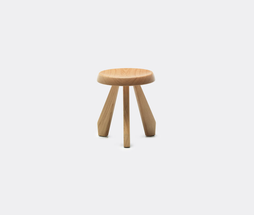Cassina 'Tabouret Méribel' stool, natural oak  CASS21TAB350BEI