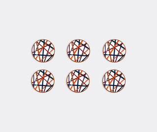 Missoni 'Nastri' dessert plate, set of six MULTICOLOUR MIHO23NAS811MUL