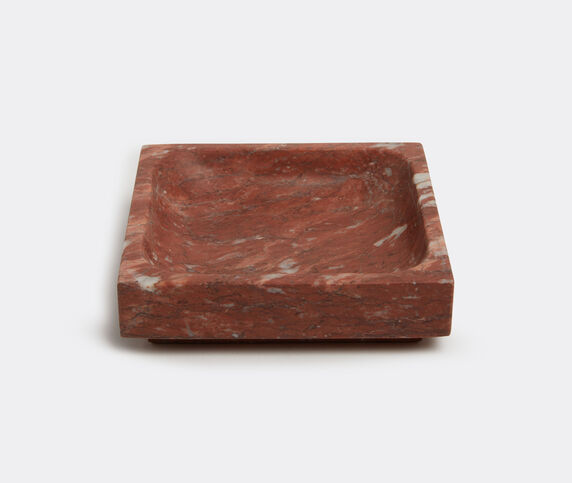 Michael Verheyden Small square tray, red marble