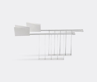 Alessi 'Pliss&eacute;' toaster racks, white WHITE ALES21PLI711WHI
