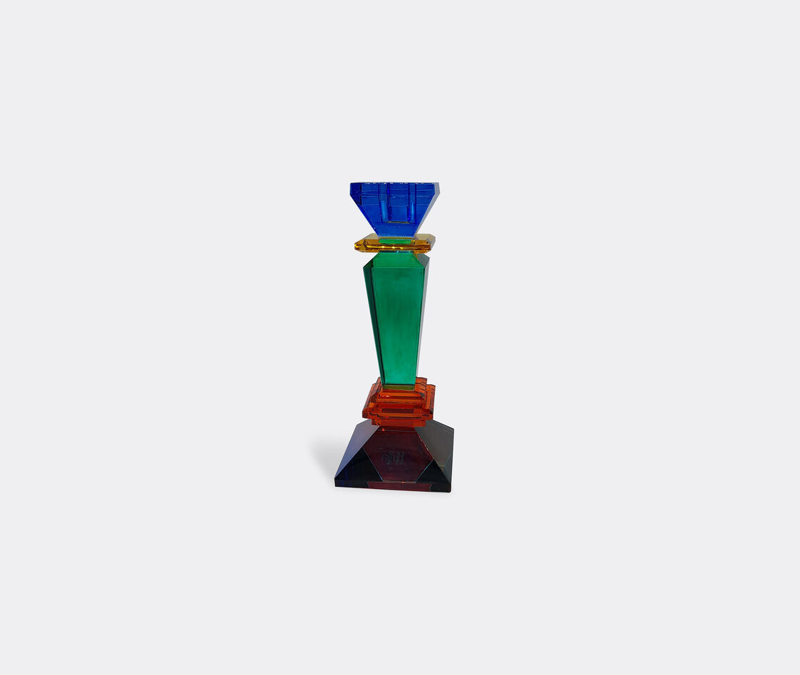 Les-ottomans Crystal Candle Holder In Multicolor Cristal
