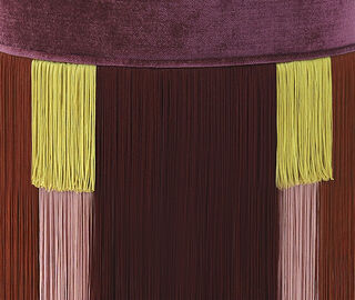 Lorenza Bozzoli Couture 'Couture Geometric Tie' ottoman, purple MULTICOLOUR LOBO20COU424PUR