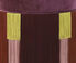 Lorenza Bozzoli Couture 'Couture Geometric Tie' ottoman, purple  LOBO20COU424PUR