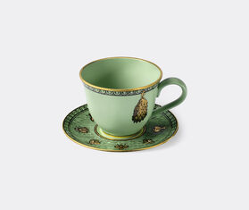 Gucci 'Odissey' coffee cup with saucer, set of two, green GREEN GUCC22ODI366GRN