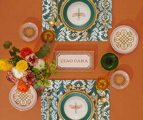 La DoubleJ &#39;Ciao Cara&#39; tray MULTICOLOUR LADJ23TRA000MUL