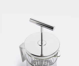 Alessi Press filter coffee maker or infuser, 3 cups set SILVER ALES15PRE865SIL
