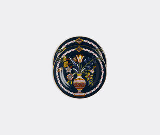 La DoubleJ 'Pietre Dure' dessert plate, set of two MULTICOLOUR LADJ23DES789MUL