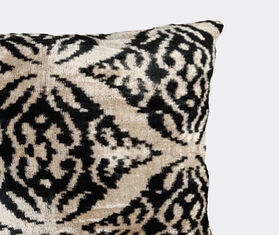 Les-Ottomans Velvet cushion, black and white MULTICOLOUR OTTO22VEL683MUL