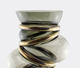Vanessa Mitrani 'Chain Ring' vase, smoke GREY VAMI22CHA313GRY