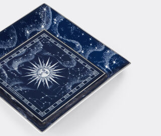 Dolce&amp;Gabbana Casa 'Zodiaco' square tray, blue BLUE DGCA26ZOD568BLU