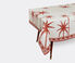 La DoubleJ 'Date Palms' linen tablecloth, large, red and white multicolor LADJ24DAT458MUL