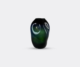 Alexa Lixfeld 'Meteorite' vase, deep sea GREEN ALEX25MET283BLU