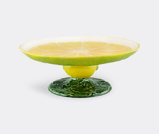 Bordallo Pinheiro 'Limao' cake stand, yellow and green MULTICOLOR BOPI26LIM224MUL