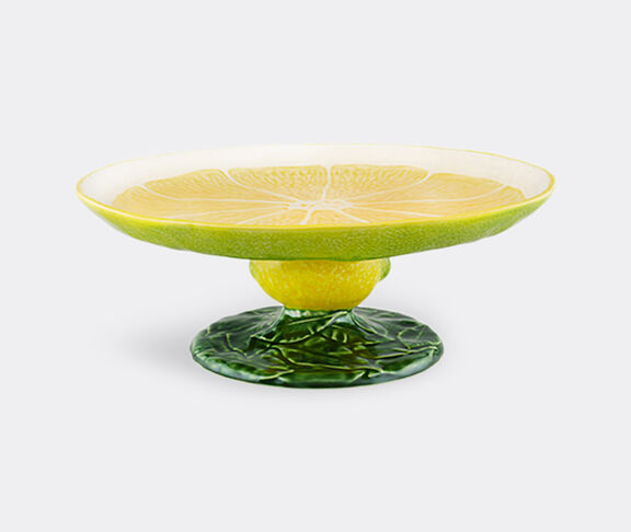 Bordallo Pinheiro 'Limao' cake stand, yellow and green undefined ${masterID}