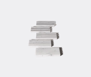 Marsotto Edizioni 'Tracce' tray, set of five WHITE MAED23TRA641WHI