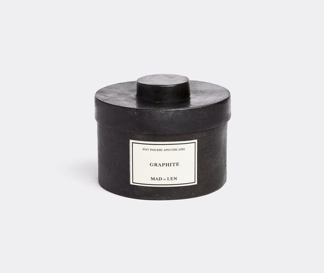 Mad et Len 'D'Apothicaire' pot pourri totem, Graphite BLACK MALE23POT122BLK
