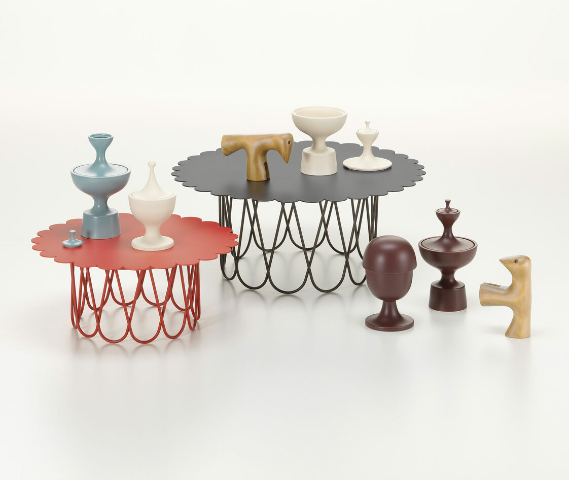 Shop Vitra Tables And Consoles Small In Small, Carmine Red