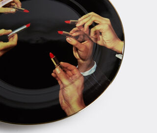 Seletti 'Lipsticks black' dinner plate BLACK SELE22TOI149MUL