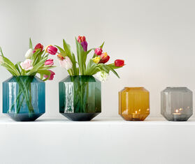 XLBoom &#39;Bliss&#39; vase, medium, blue BLUE XLBO23BLI956BLU