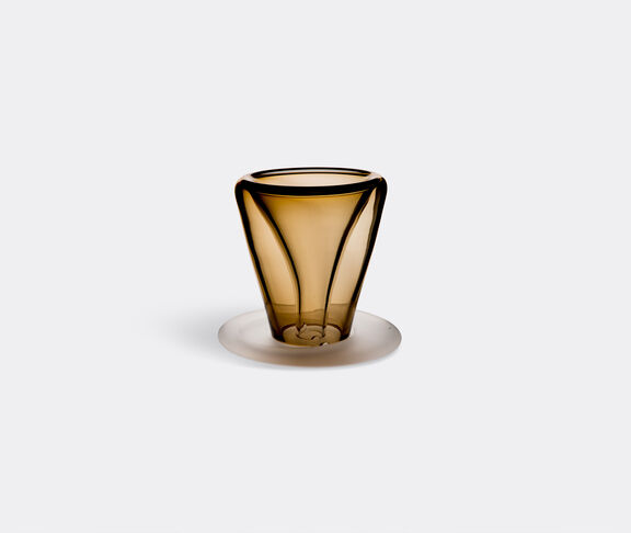 Valner Glass Glass plant pot, small Olive ${masterID}