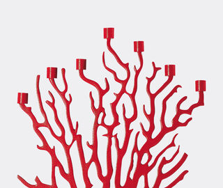 Driade 'Tenochtitlan' candle holder, small, red RED DRIA25TEN230RED