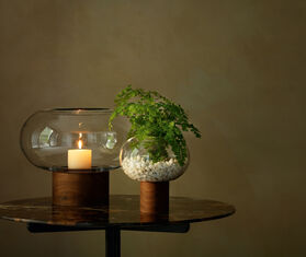 LSA International 'Oblate' vase, big TRANSPARENT LSAI21OBL806ORA