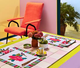 Lisa Corti 'Royal Palace' napkin, set of four MULTICOLOUR LICO23HAN202MUL