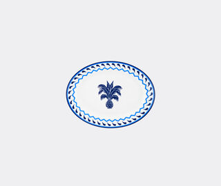 Aquazzura Casa 'Jaipur' oval platter, blue BLUE AQUA23JAI645BLU