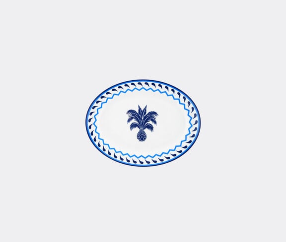 Aquazzura Casa 'Jaipur' oval platter, blue BLUE AQUA23JAI645BLU