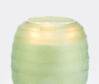 ONNO Collection 'Waves Green' candle Phuket Lotus scent, small GREEN ONNO23CAN146GRN