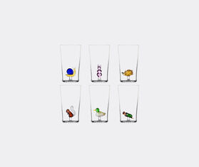 Ichendorf Milano 'Animal Farm' glass, set of six MULTICOLOUR ICMI23ANI059MUL