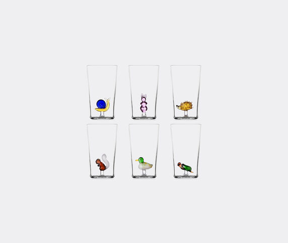 Ichendorf Milano 'Animal Farm' glass, set of six multicolor ICMI23ANI059MUL
