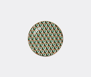 La DoubleJ 'Cubi Verde' dessert plate, set of two MULTICOLOUR LADJ22DES150MUL