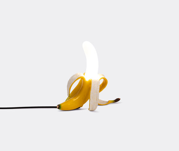 Seletti Banana Lamp-Louie-Us Resin And Glass Lamp Cm.26X15 H.30-Yellow undefined ${masterID} 2