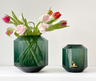 XLBoom 'Bliss' vase, medium, green GREEN XLBO23BLI949GRN